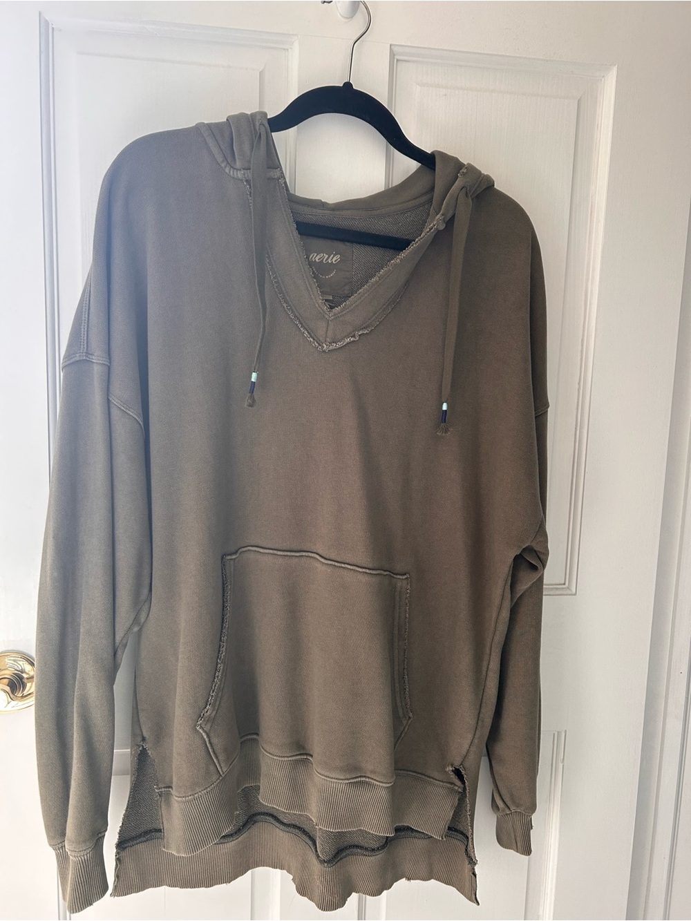 VintOlive Green Hoodie Sweatshirt Aerie
